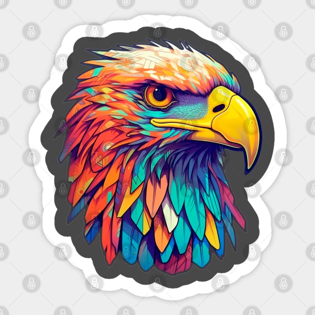 colored eagle Sticker by NirckStore